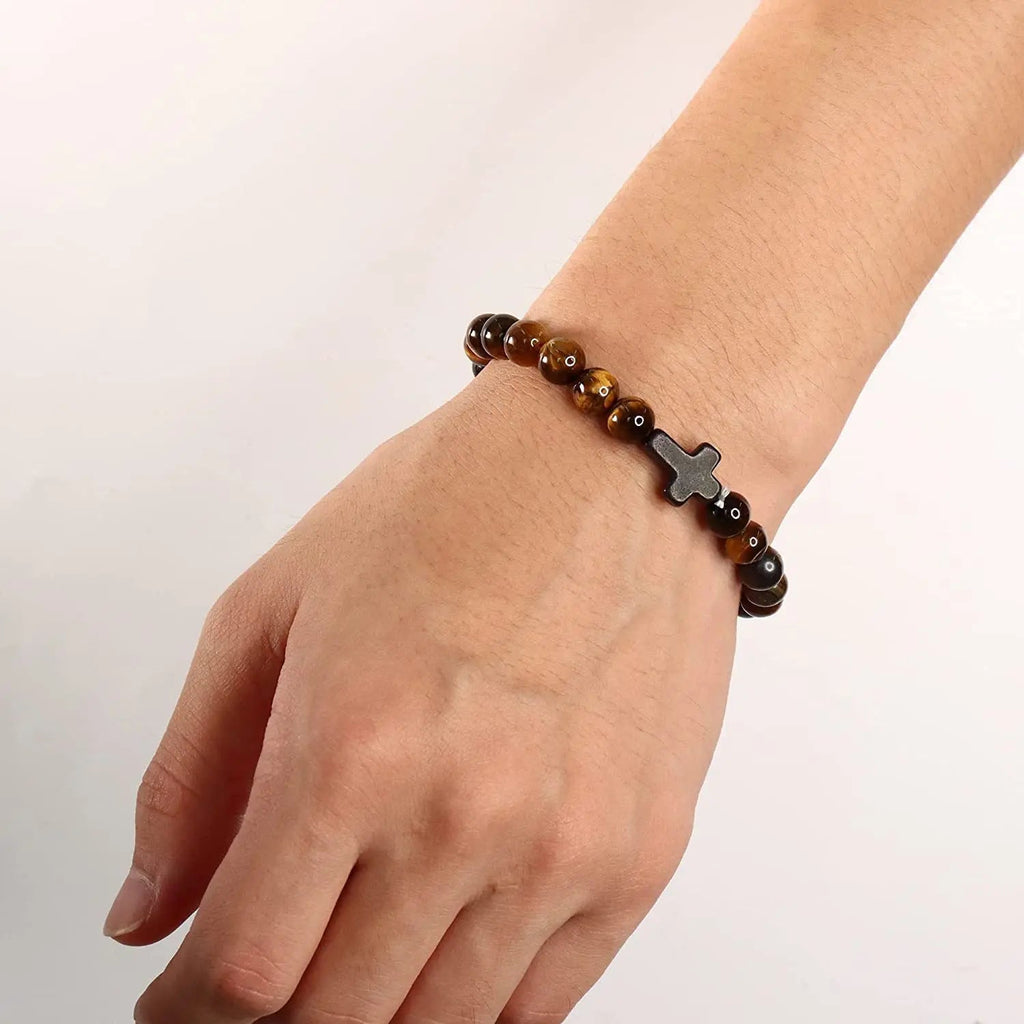 Men's Prayer Onyx Meditation Beads Bracelets Stone's Store