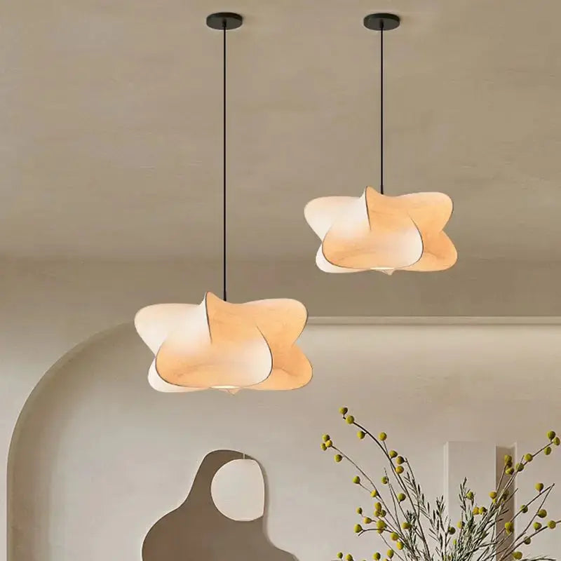 Wabi Sabi Silk Japan Hanging Lamp JOYINLED Lamp Store