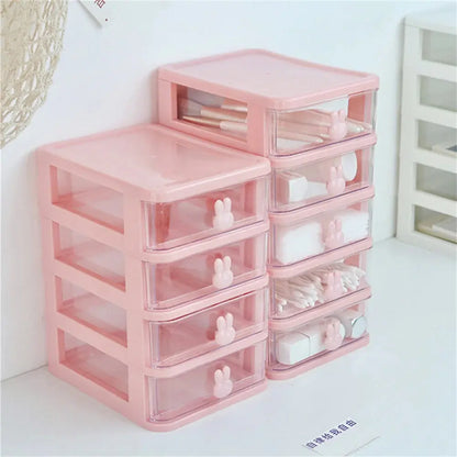 Transparent Desk Organizer Drawer Cute Plastic Clear Organizing Boxes