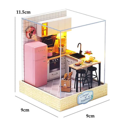 Mini Casa de Madera DIY – Kit de Ensamblaje 3D para Construcción y Decoración Stone's Store