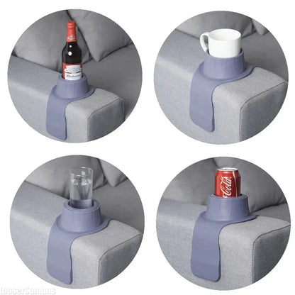 New Silicone Sofa Storage Tray Armrest Stand Cup Holder Drink Coaster