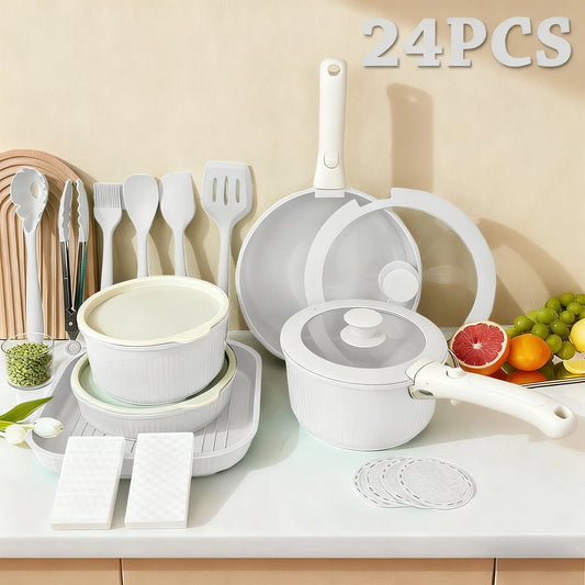 Juego de utensilios de cocina desmontables CeramiFlex™ de 17 piezas 🍳✨