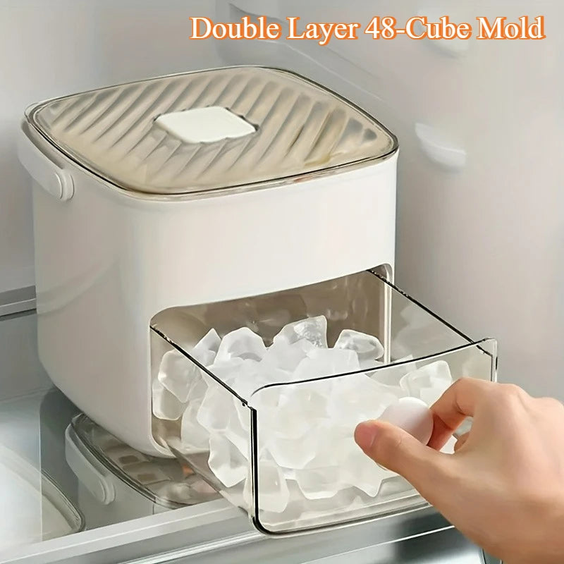 ChillPress™ Ice Maker ❄️ — 48 Cubes with Easy Pop Release