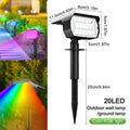 Foco solar 1/2/4PCS con 68/72 LED para exteriores, jardín y paisaje