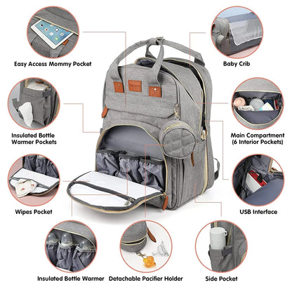 3-in-1 Diaper Bag & Baby Bed YOURSChoice Store