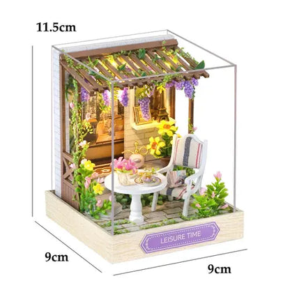 Mini Doll House Kit DIY Flower House Handmade 3D Puzzle Assembly AliExpress