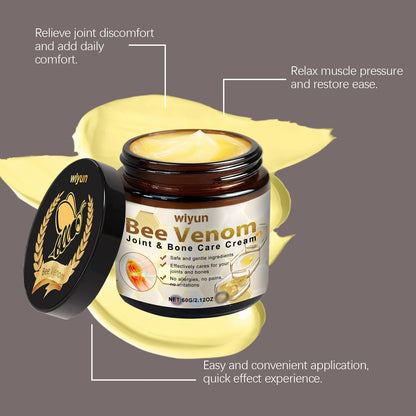 Bee Venom Cream for Joint and Muscles Soothing Leg Skin Reduce Itchiness Strengthen Barrier Moisturizing Knee Body Massage Cream