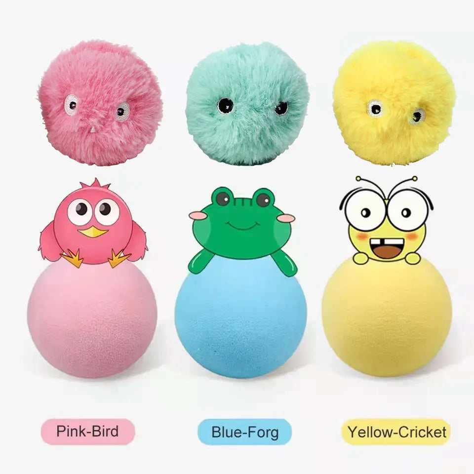 Smart Cat Toys Interactive Ball Plush Electric Catnip Training Toy AliExpress