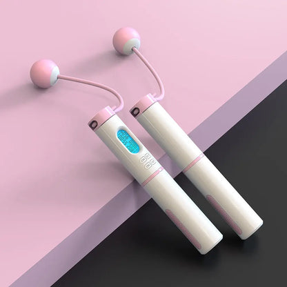 Cordless Jump Rope with Counter - Smart Electronic Skip Rope for Fitness