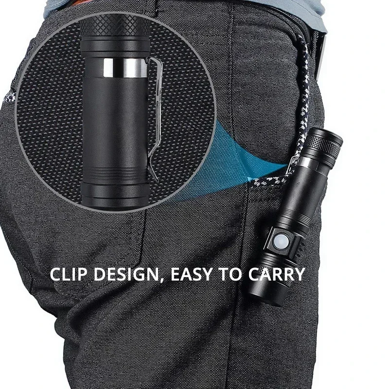 Super Bright LED Tactical Flashlight Zoomable Rechargeable XIWANGFIRE Lamp Store