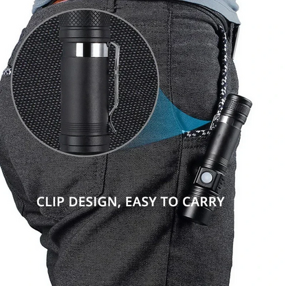 Super Bright LED Tactical Flashlight Zoomable Rechargeable XIWANGFIRE Lamp Store