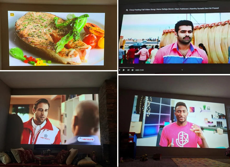 BYINTEK LOVE U4 Smart Mini Home Theater Projector 4K 1080P Video Android WIFI for Smartphone Cinema South Bay Evans General Store