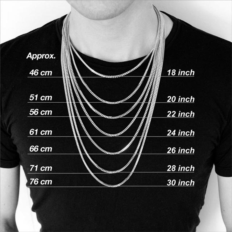 Vnox Cuban Chain Necklace For Men Women, Basic Punk Stainless Steel