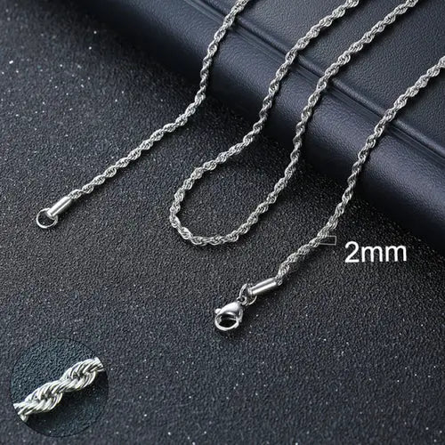 Vnox Cuban Chain Necklace For Men Women, Basic Punk Stainless Steel