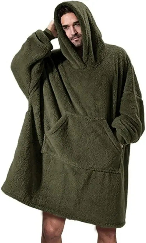 Suéter con capucha simple de ocio para invierno, sudadera con capucha cálida y gruesa para mujer