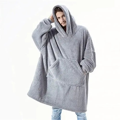 Winter Fashion Leisure Simple Hooded Sweater Warm Thick Hoodie Women