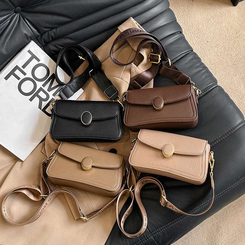 Women's Small Wide Shoulder Strap Shoulder Bag HAODI Fashion Store