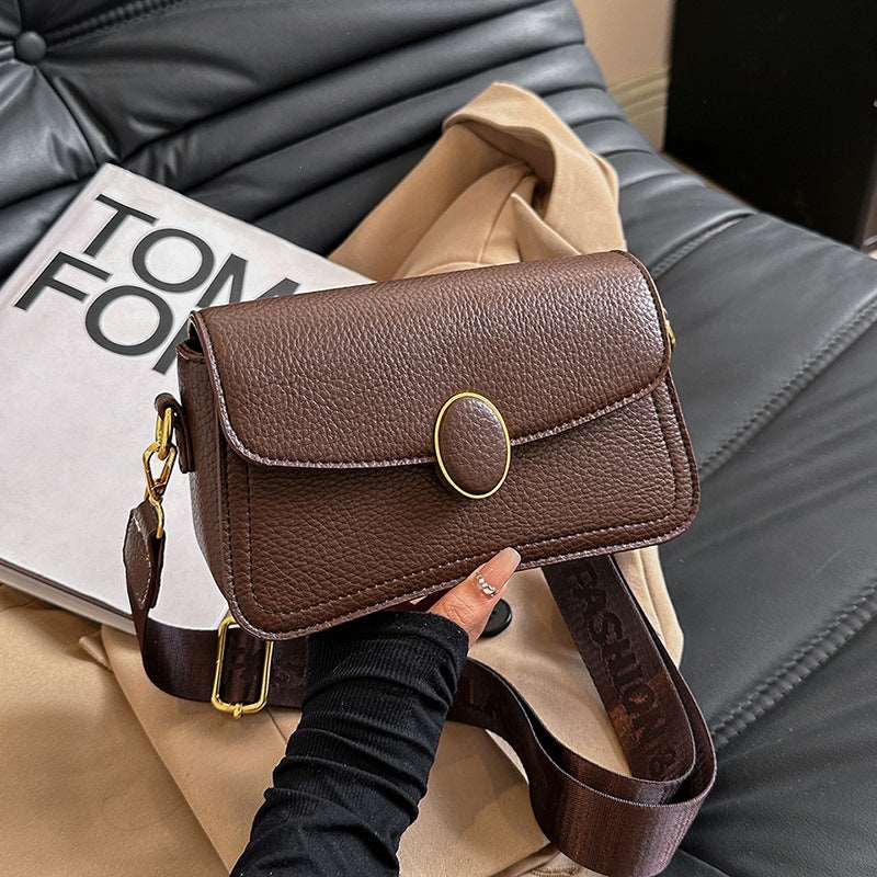 Women's Small Wide Shoulder Strap Shoulder Bag HAODI Fashion Store