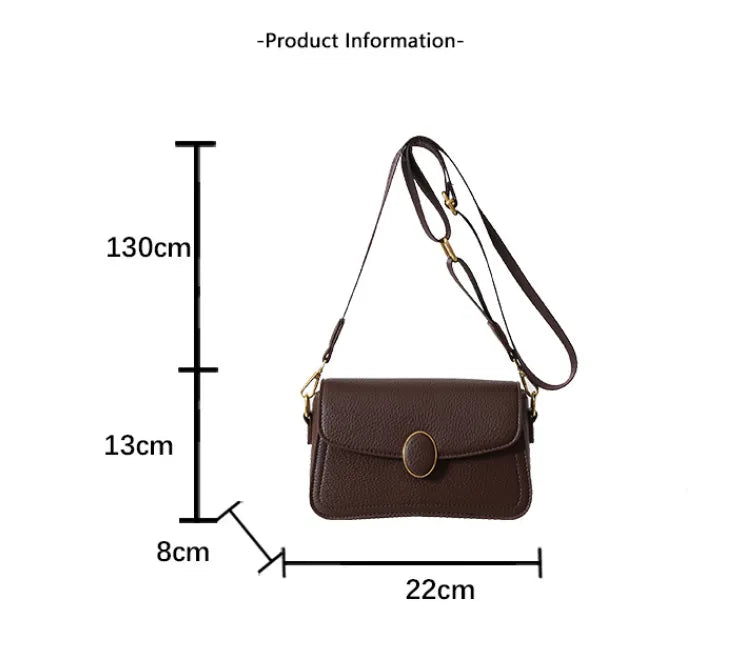Women's Small Wide Shoulder Strap Shoulder Bag HAODI Fashion Store