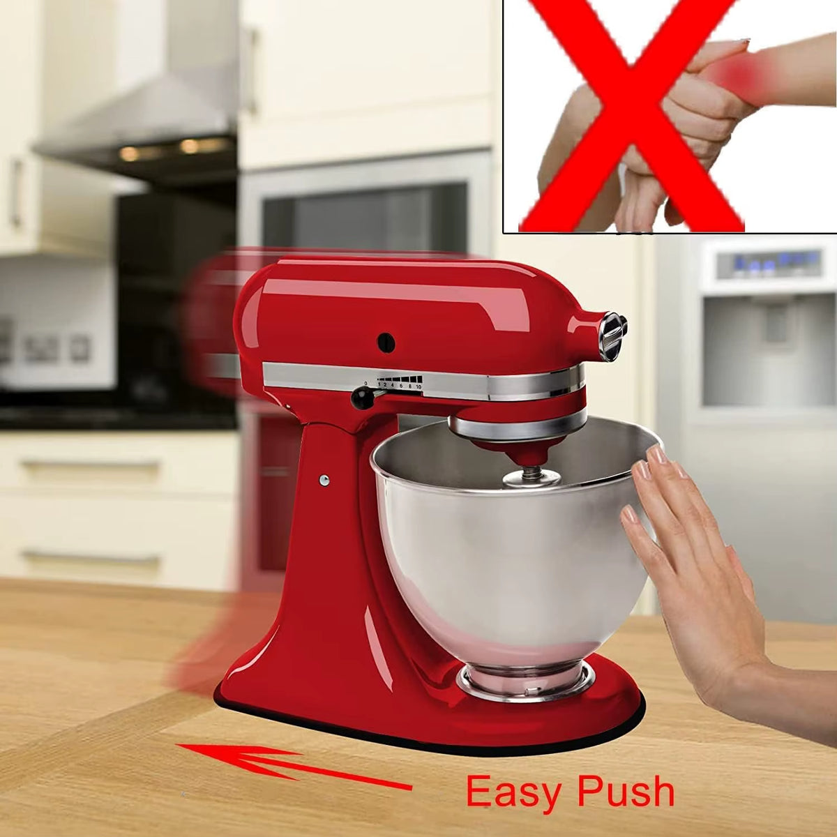 Mixer Mover Sliding Mats for Kitchen Aid Stand Mixer Slider Mat Pad Kitchen Appliance Slide Mats Pads Compatible with Kitchenaid