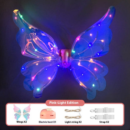 Light-emitting Children's Electric Butterfly Wings Back Decoration Angel Little Fairy Toy