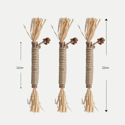 Natural Matatabi Pet Cat Snacks Sticks Cleaning Tooth Catnip Cat Toys Actinidia Silvervine Pet Toy for Cats Accessories