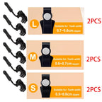 6 Pcs Universal Instant Zipper Repair Replacement Sliding Teeth Rescue Zipper Fixer Screw on for Bag 3 Different Size Sewing Kit