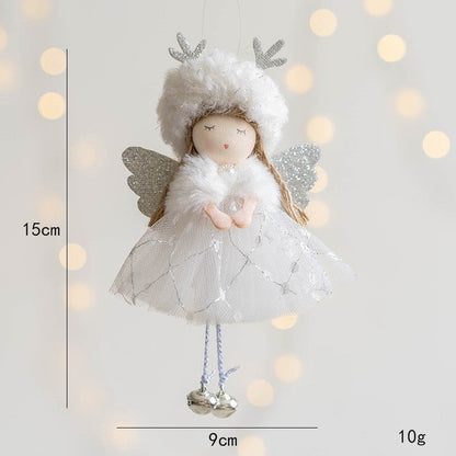 Girl With Plush Deer Antlers Christmas Tree Ornament Shop1104342847 Store