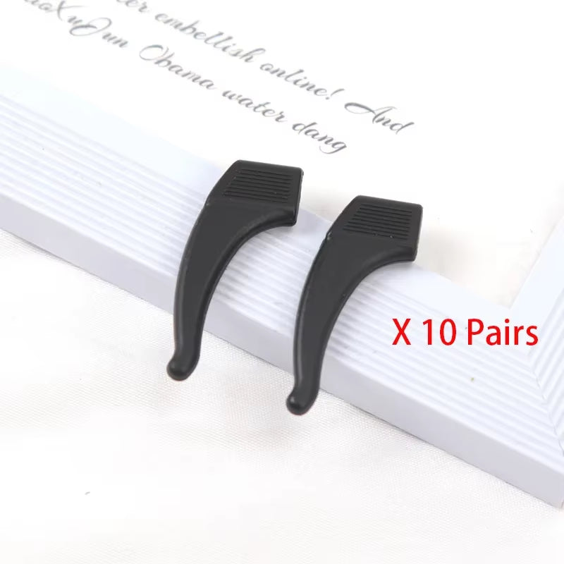 20PCS Silicone Anti-Slip Ear Grip Glasses Eyeglasses Leg Ear Hook Stopper Bracket Fastener Temple Tip Eyewear Holder Accessories