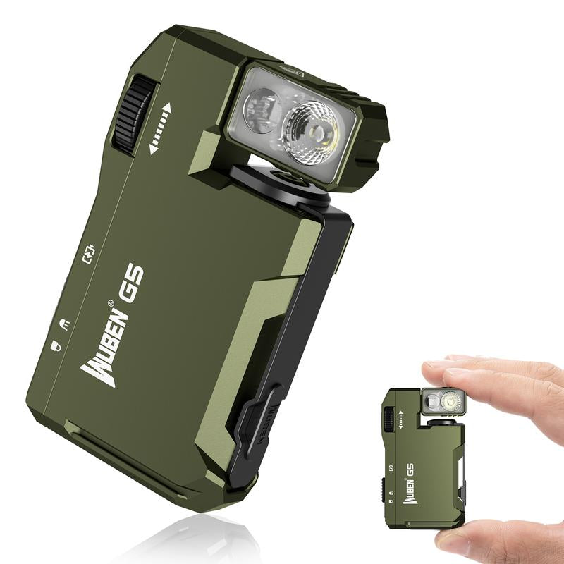 【Debut Product】Wuben G5 Pocket-Sized LED Light - 400LM Brightness, USB-C, Magnetic Clip, Great for Gear Bag, Repairs, Backpacking