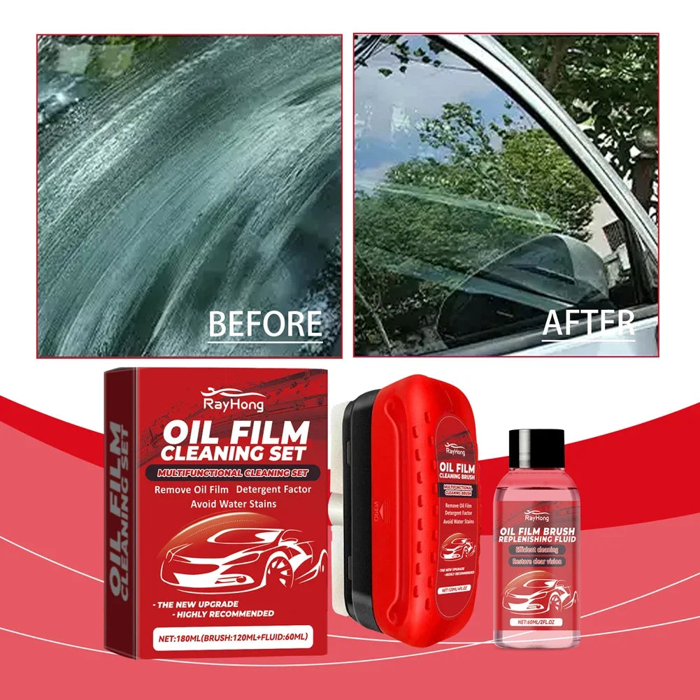 Glass Cleaning Board Universal Glass Cleaning Wipe Board Cleaning Glass Brush for Car Windshield Oil Film Cleaner Glass Coating