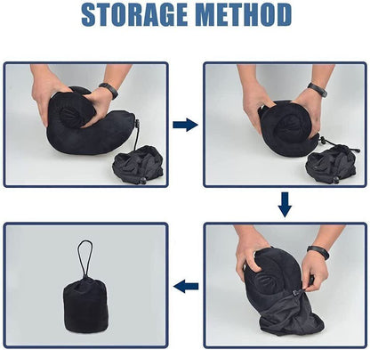 Memory Foam Travel Pillow Neck Pillow 360 Degree Headrest With Storage Bag CJDropshipping