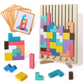 Wooden Stacking Puzzle Toy (1 Set), Educational Stacking Game Blocks, Montessori Children'S Educational Puzzles Gift, Puzzle Game