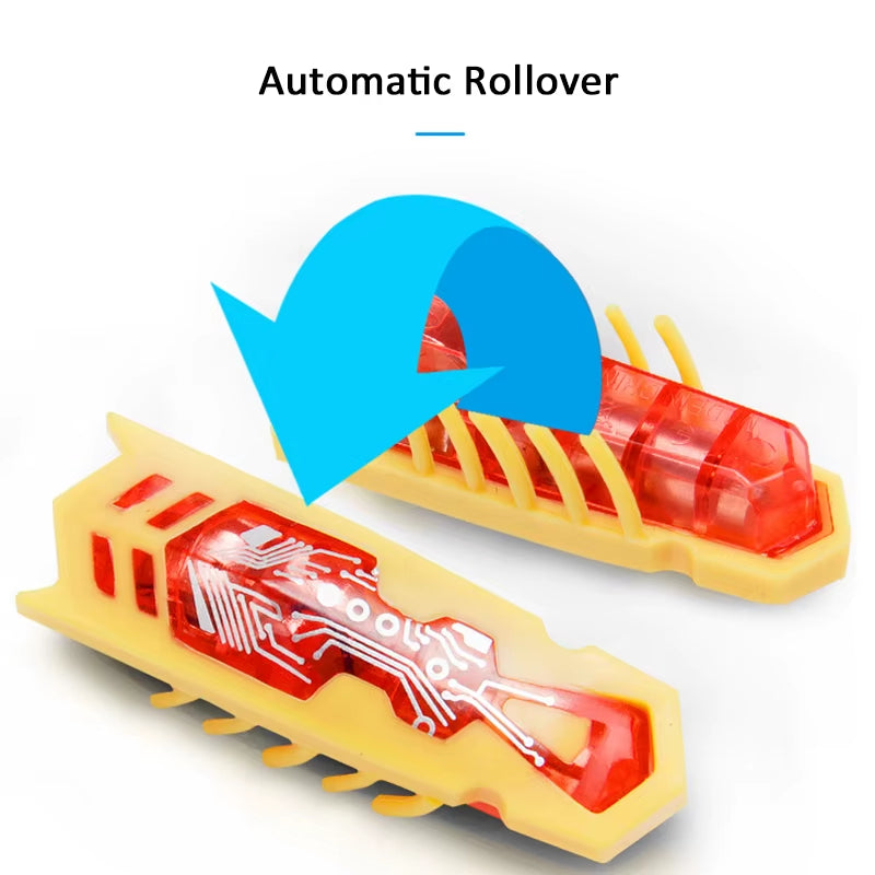 Pet Interactive Electric Bug Cat Escape Obstacle Automatic Flip Toy Battery Operated Vibration Pet Beetle Playing Toy