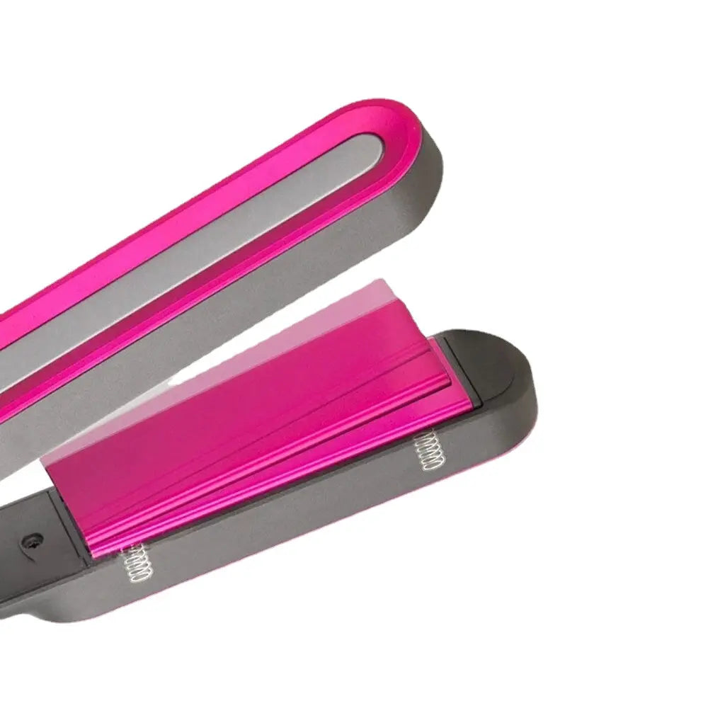 Professional Hair Iron For Thick  2 In 1  Straightener Styling Tools Maroon Asteria