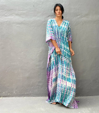 Women'S Beach Kaftan Dresses Half Sleeve Caftan Swimsuit plus Size Bathing Suit Cover Ups