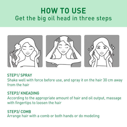 Fluffy Hair Spray Air-Feeling Oil Control No-Wash Quick-Drying Thickening Non-Greasy Moisturizing Volumizing Styling Hair Spray