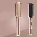 Hair Straightener Brush Electric Hot Comb Anti-scalding Maroon Asteria