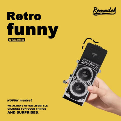 Ccd Retro Dual Reflex Camera Photoes Video Small Mini Camera Recording Manual Joystick Amateur Custom Accessory Photography Gift