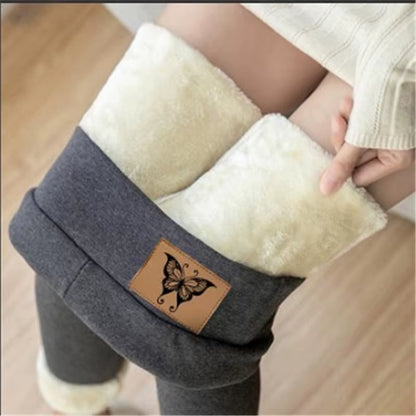 Thermal Lambwool Leggings Women Winter Thicken Fleece Lined Stretchy Warm Hight Waist Skinny Fitness Leggins Soft Workout Tights
