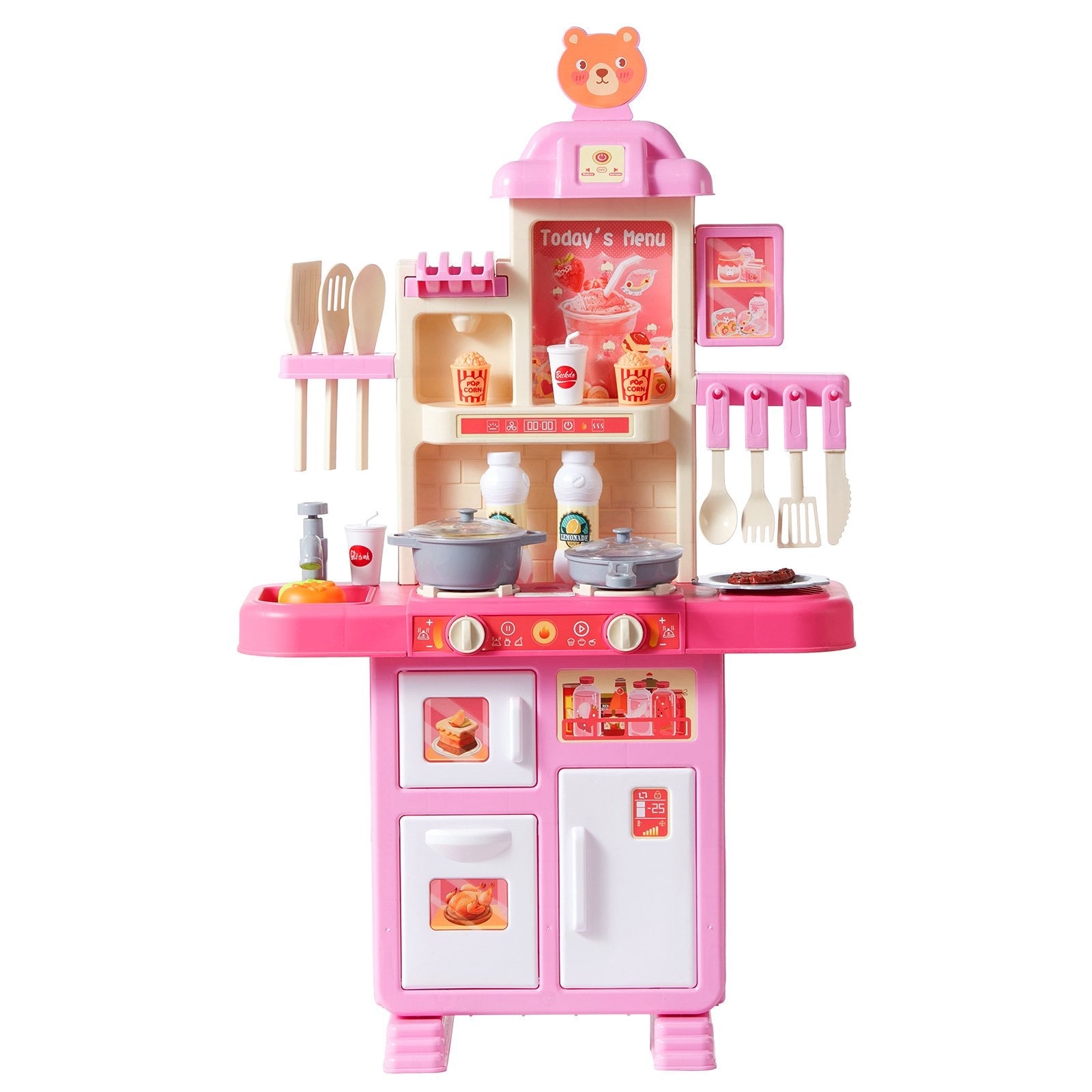 Christmas Gift VEVOR Kitchen Playset Kids Pretend Cooking Play Toy 48 Piece Accessories CJDropshipping