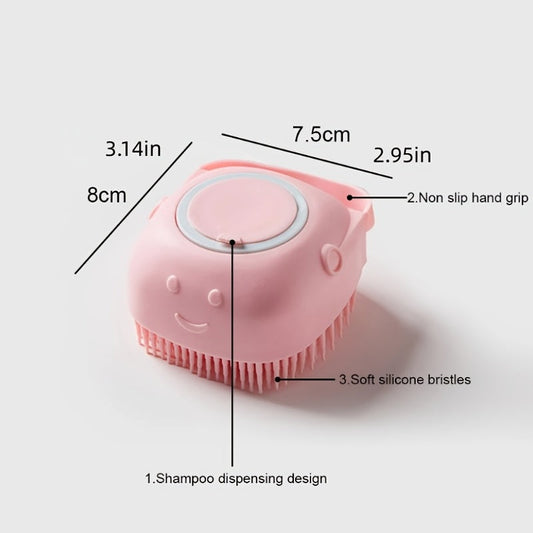Silicone Pet Grooming Brush with Shower Gel Dispenser for Dogs and Cats Shop1104213033 Store