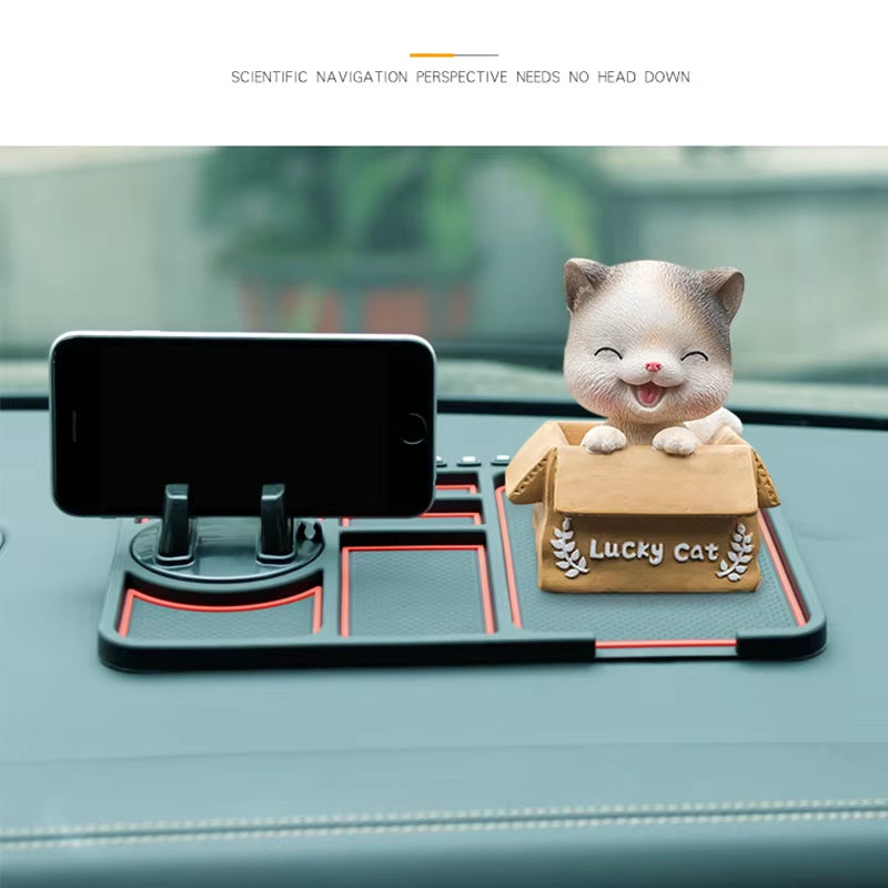 Non-Slip Phone Pad for 4-In-1 Car Parking Number Card Anti-Slip Mat Auto Holder Sticky anti Slide Dash Phone Mount