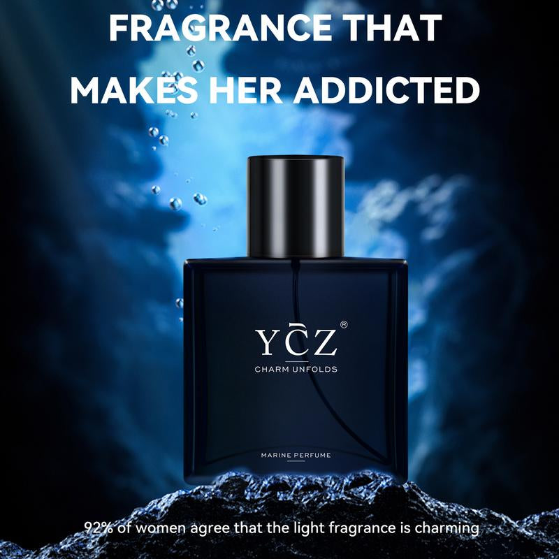 YCZ Midnight Marine Man Cologne, Long Lasting Men Perfume,Men'S Cologne , Gift,1.7Oz(50Ml)