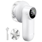 Coldsky Rechargeable Lint Shaver with Digital Display Fabric Shaver Sweater Shaver 3-Speeds with 6-Leaf Blades for Clothes Sofa