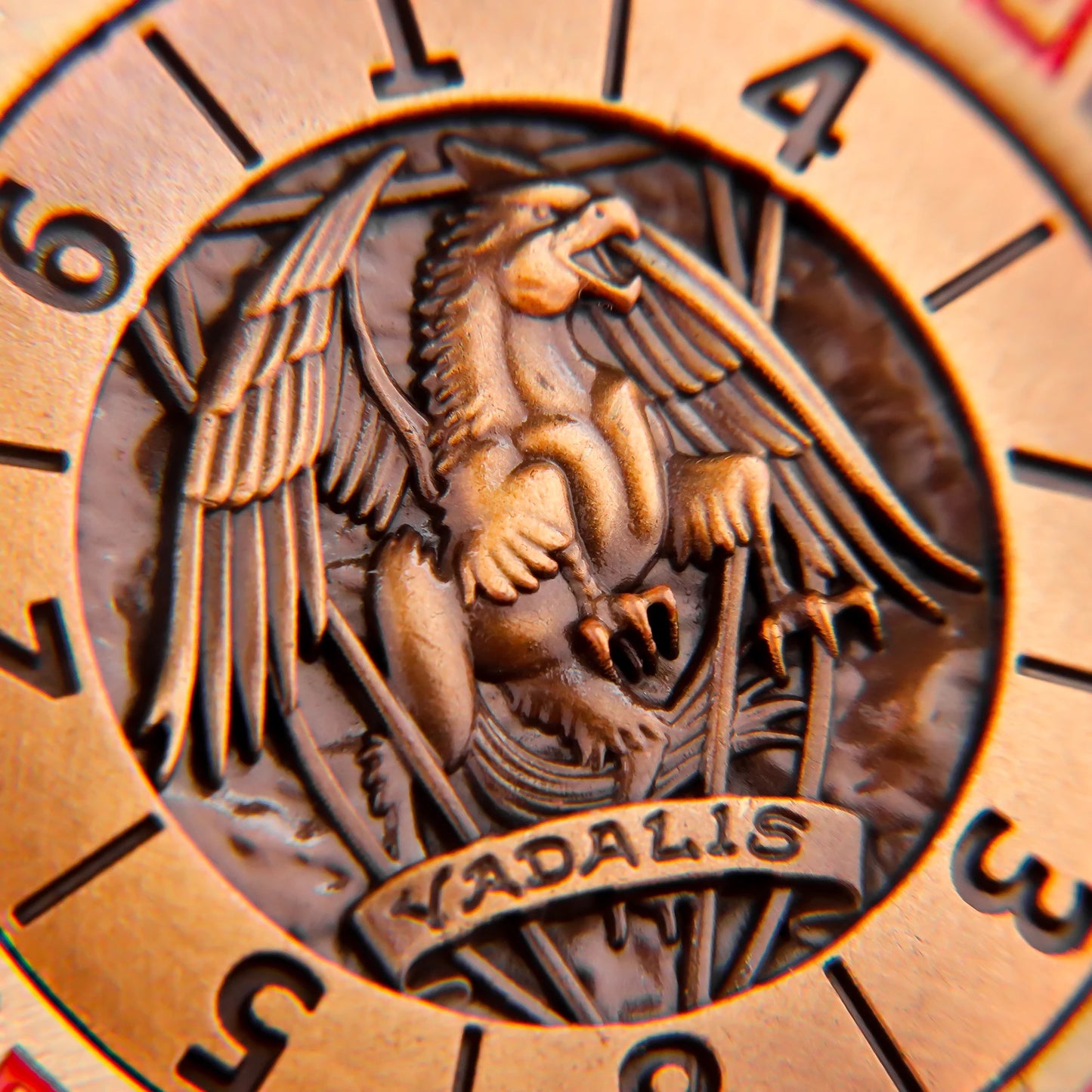 Six-Sided Gyro Dice，Dnd Metal Dice,Six Metal Dice ，Fantasy Gyro Dice，Dragon Polyhedral Dice