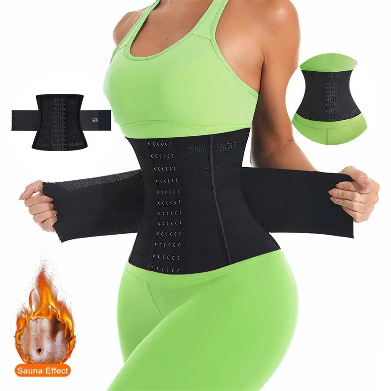 High Elastic Belly Band Men And Women Sports Fitness Tummy Slimming Shaping Postpartum Body Mesh Breathable Waistband Women MISTHIN Official Store