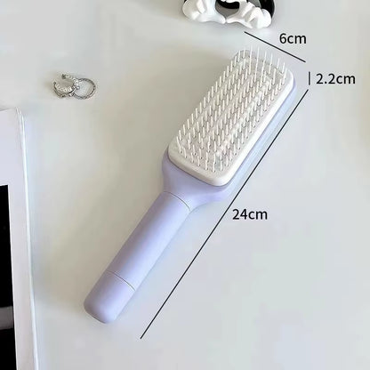 Massage Comb Fine Air Cushion Comb Rotating Lifting Hair Comb One Click Cleaning Women Anti-Static Air Cushion Hair Comb