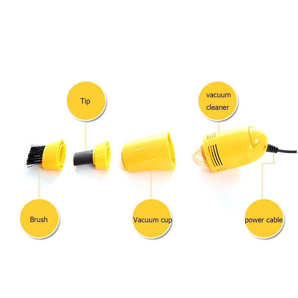 Mini Computer Vacuum USB Keyboard Cleaner PC Laptop Brush Dust Cleaning Kit MGO3 Quickly Absorb Stubborn Dust