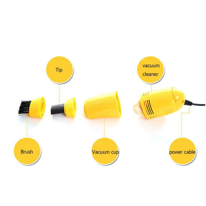 Mini Computer Vacuum USB Keyboard Cleaner PC Laptop Brush Dust Cleaning Kit MGO3 Quickly Absorb Stubborn Dust